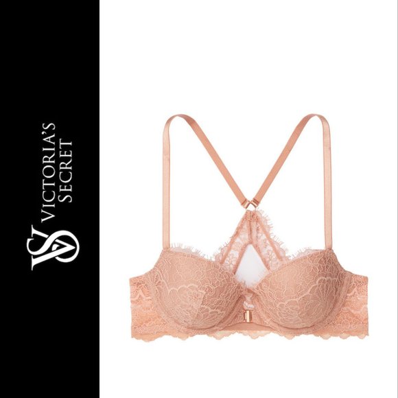 VS DREAM ANGELS Lightly Lined Demi Bra Soft pink NWT - Picture 3 of 9